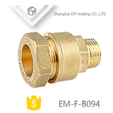 EM-F-B094 Brass quick connector reducing coupling pipe fitting